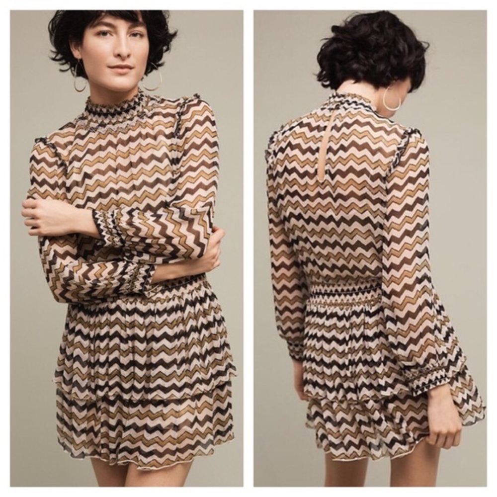 HD in Paris Sierade zigzag dress NWT